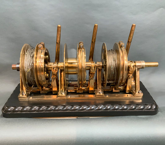 Solid Brass Long Line Tuna Reel - Lannan Gallery