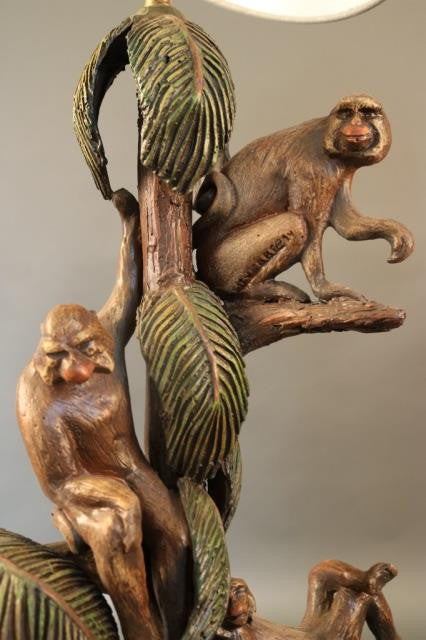 Tropical Monkey Lamp by Huebble - Lannan Gallery