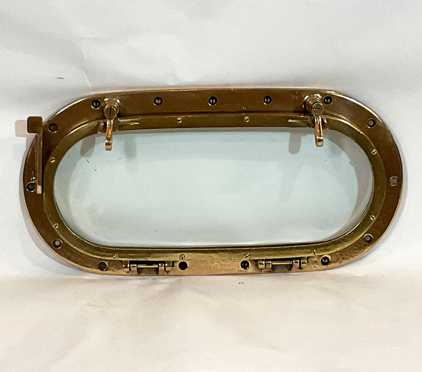 Solid Brass Porthole from a Yacht - Lannan Gallery