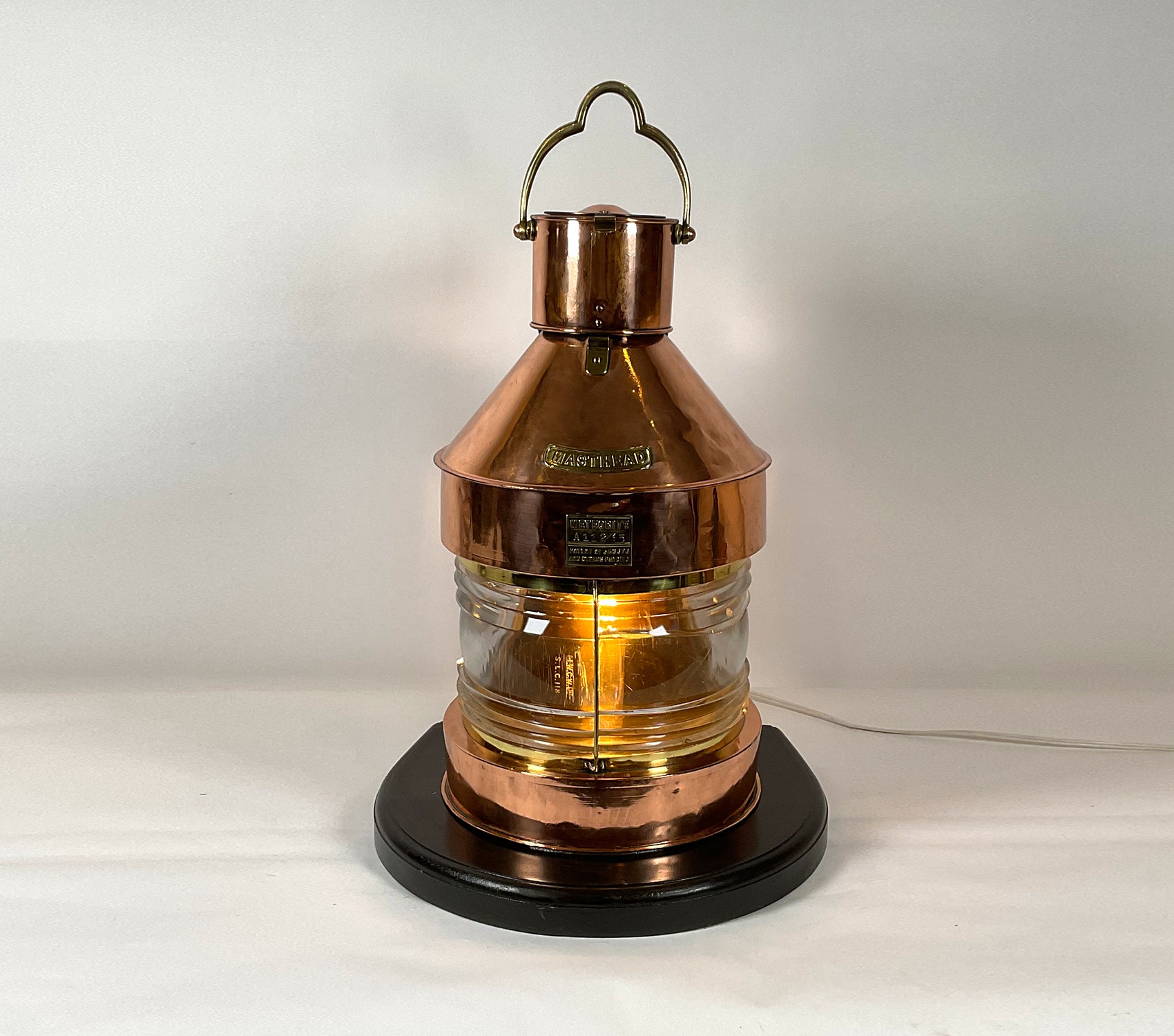 Massive Copper and Brass Ship’s Lantern - Lannan Gallery