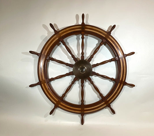 Quality Antique Ships Wheel - Lannan Gallery