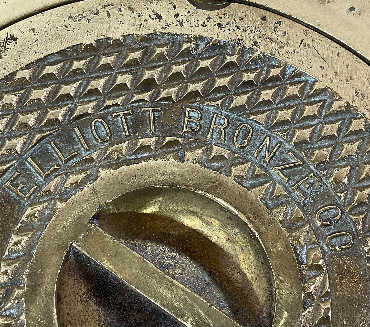 Brass Deck Passage Plate By Elliott Bronze - Lannan Gallery