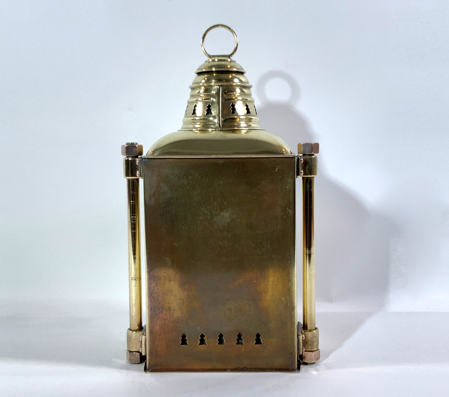 Brass Ships Masthead Lantern With Lavender Lens - Lannan Gallery
