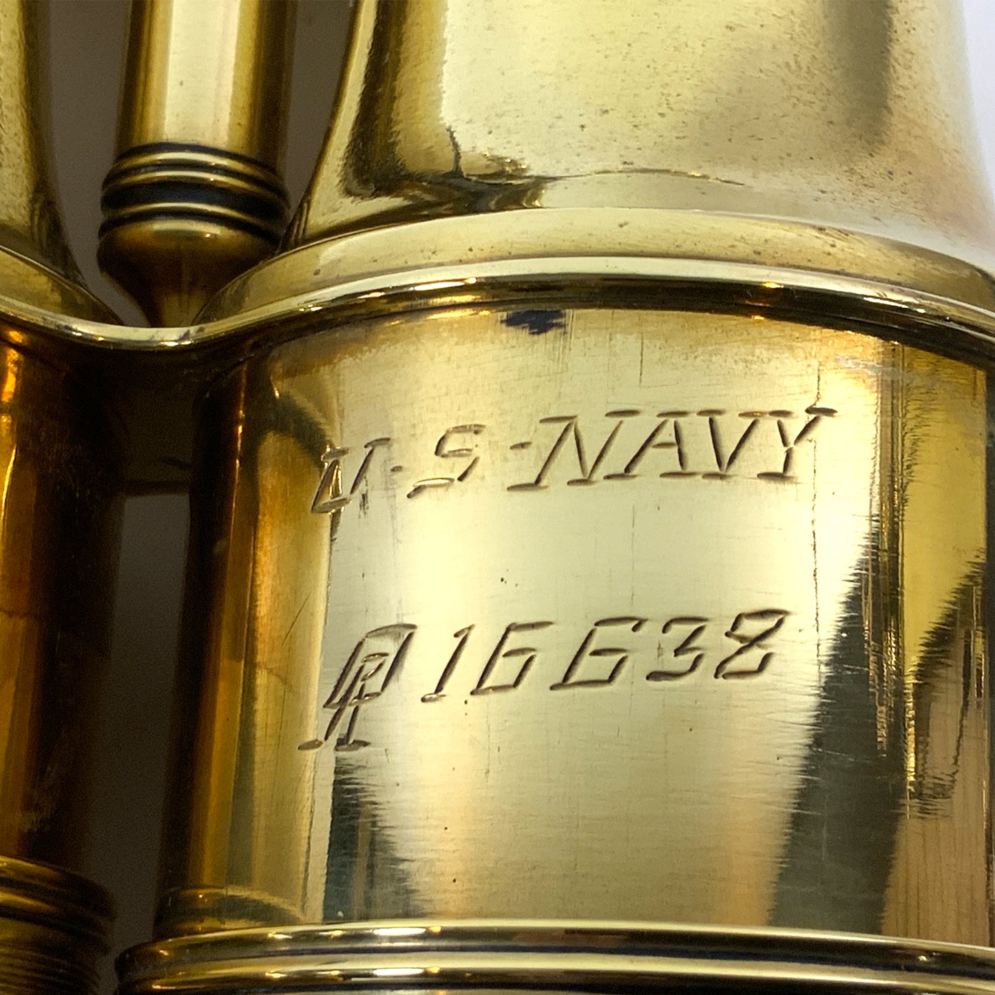 Brass US Navy Officer's Binoculars Circa 1910 - Lannan Gallery