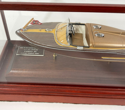 Cased Model Of A Chris Craft Cobra Speedboat - Lannan Gallery
