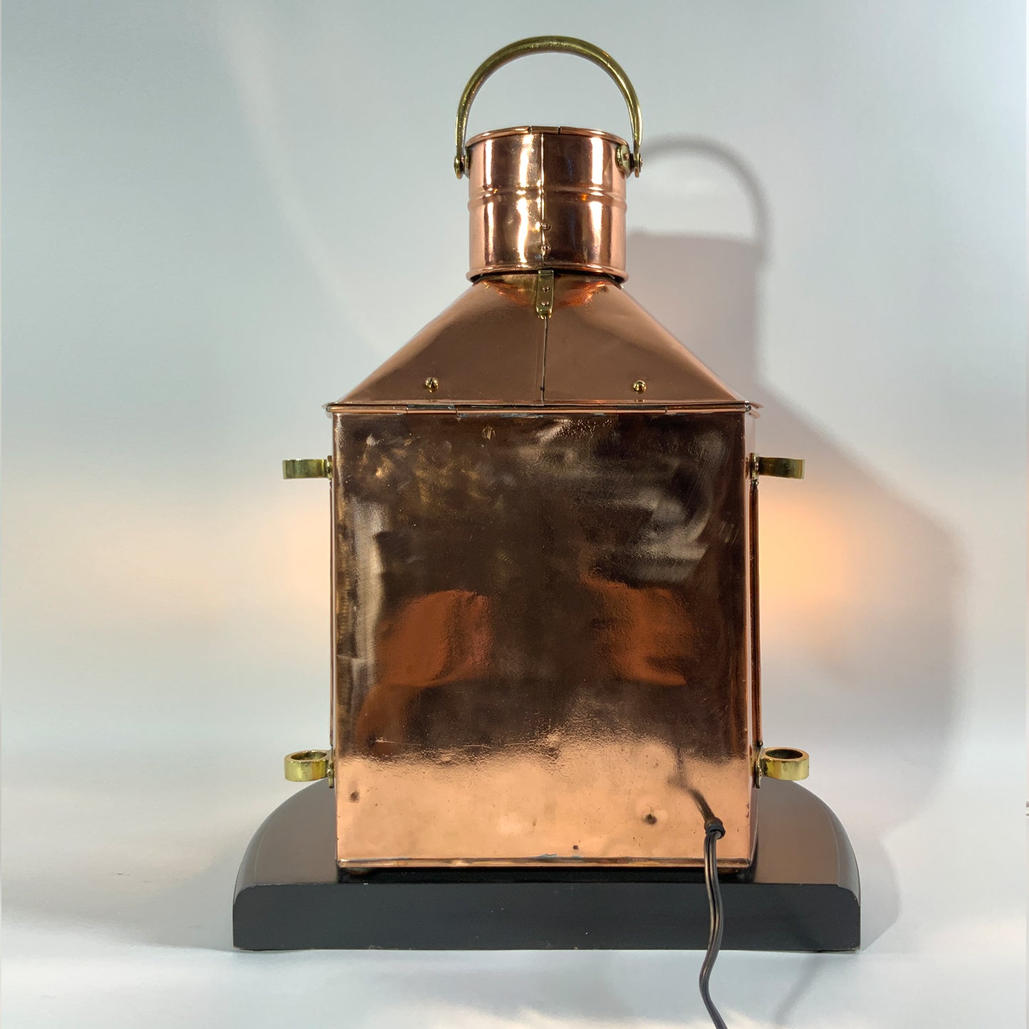 Copper Ships Masthead Lantern On Base - Lannan Gallery