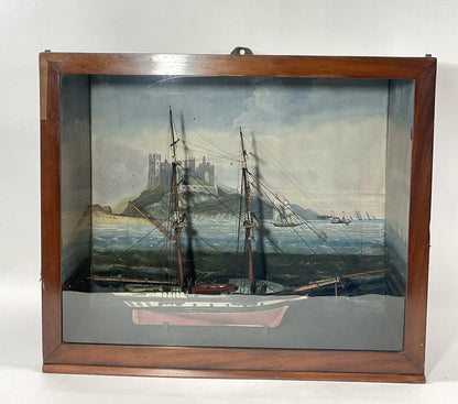 European Sailing Ship Diorama - Lannan Gallery