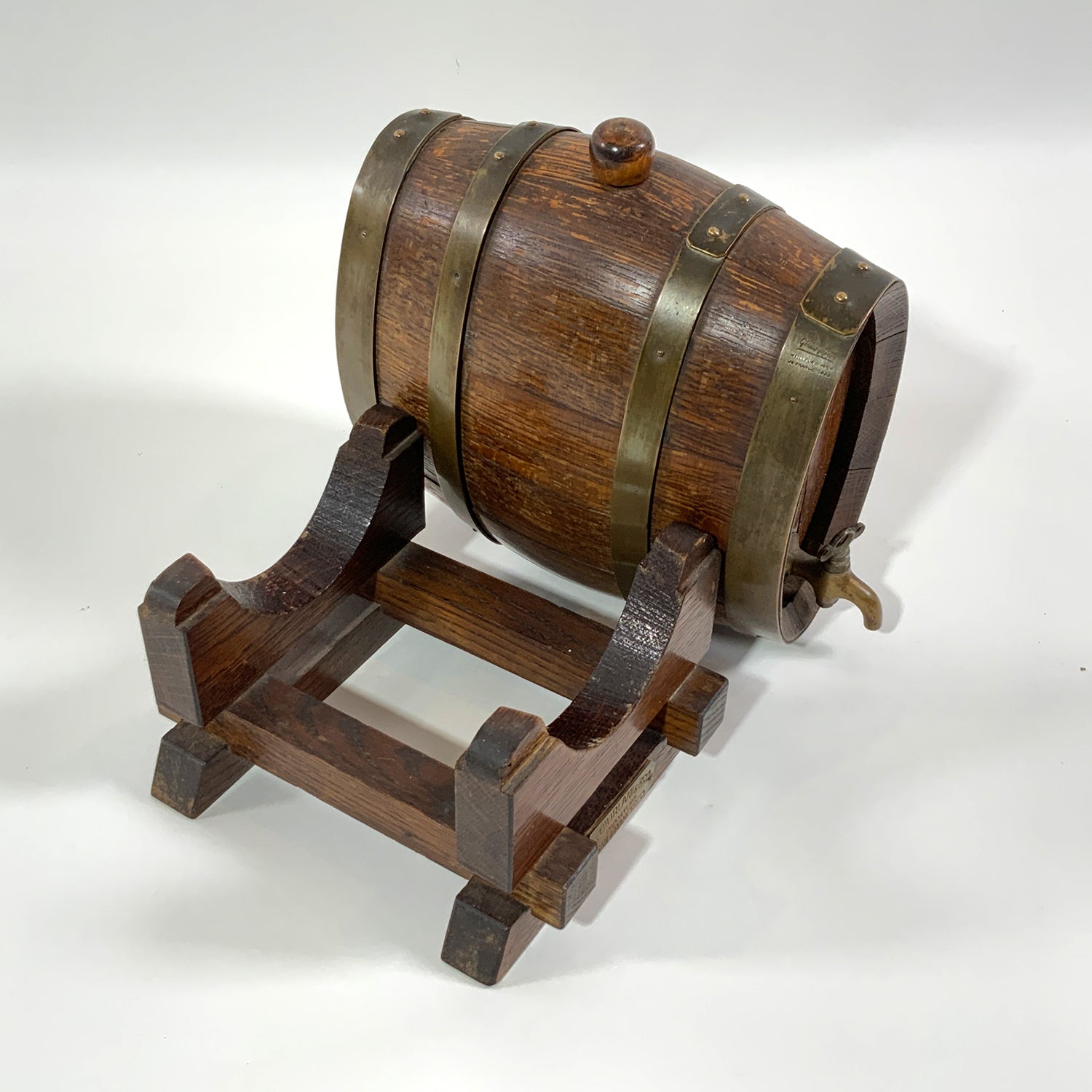French Oak Cask On Stand For A. Giurlani + Bros. - Lannan Gallery