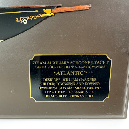Half Model Of The Famous Schooner Yacht Atlantic - Lannan Gallery