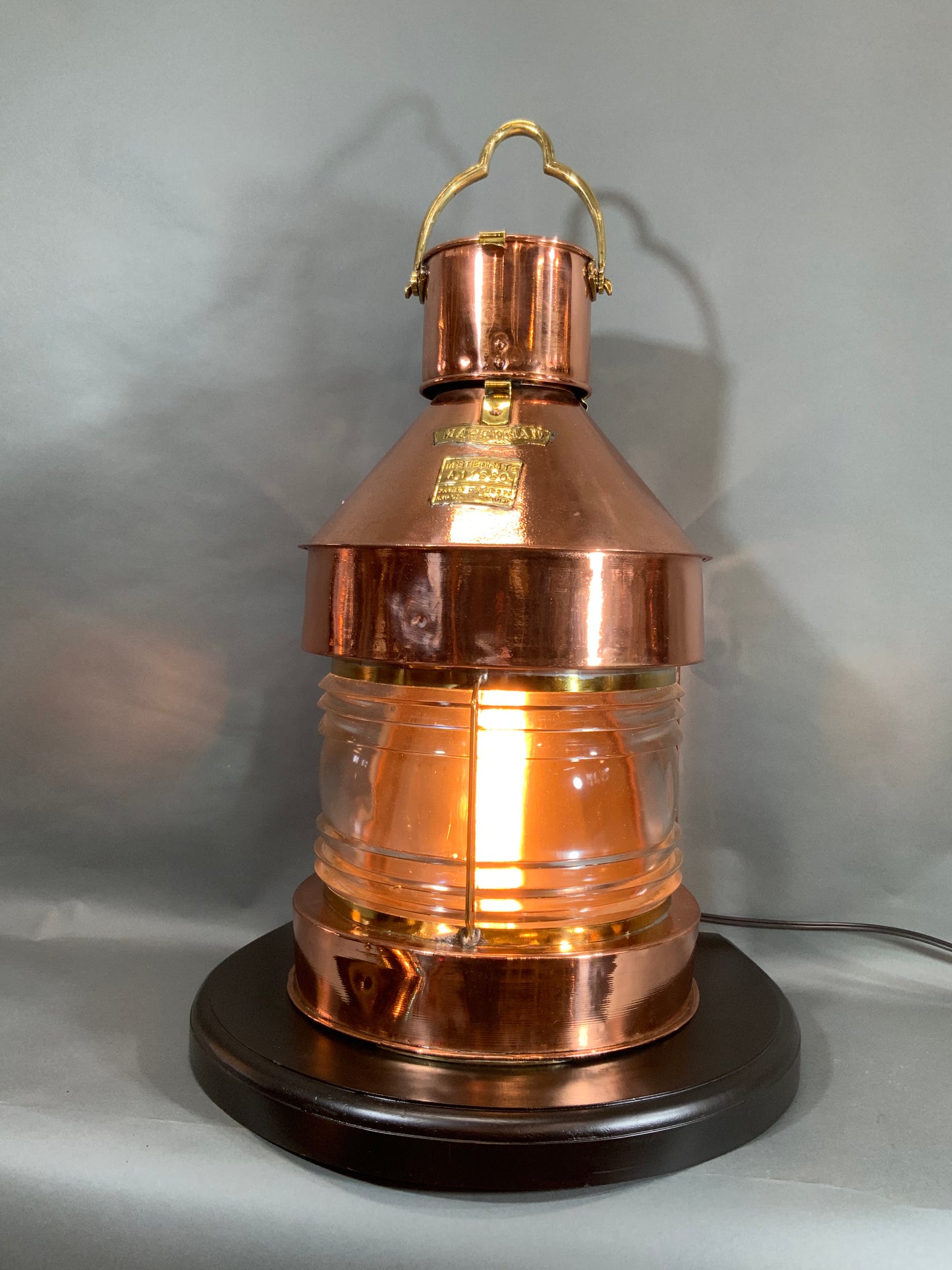 Copper Ship's Masthead Lantern by Meteorite "A11680" - Lannan Gallery