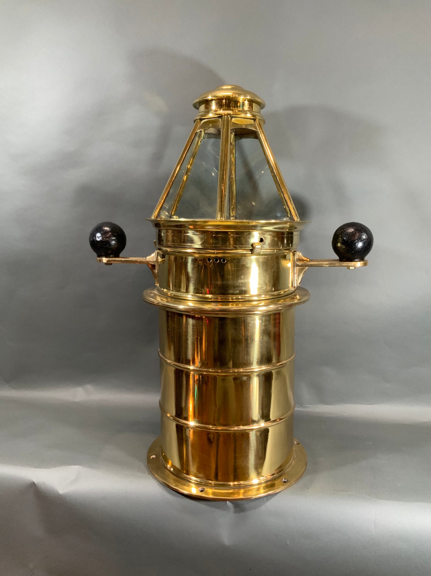 Outstanding Solid Brass Yacht Binnacle Circa 1920 - Lannan Gallery