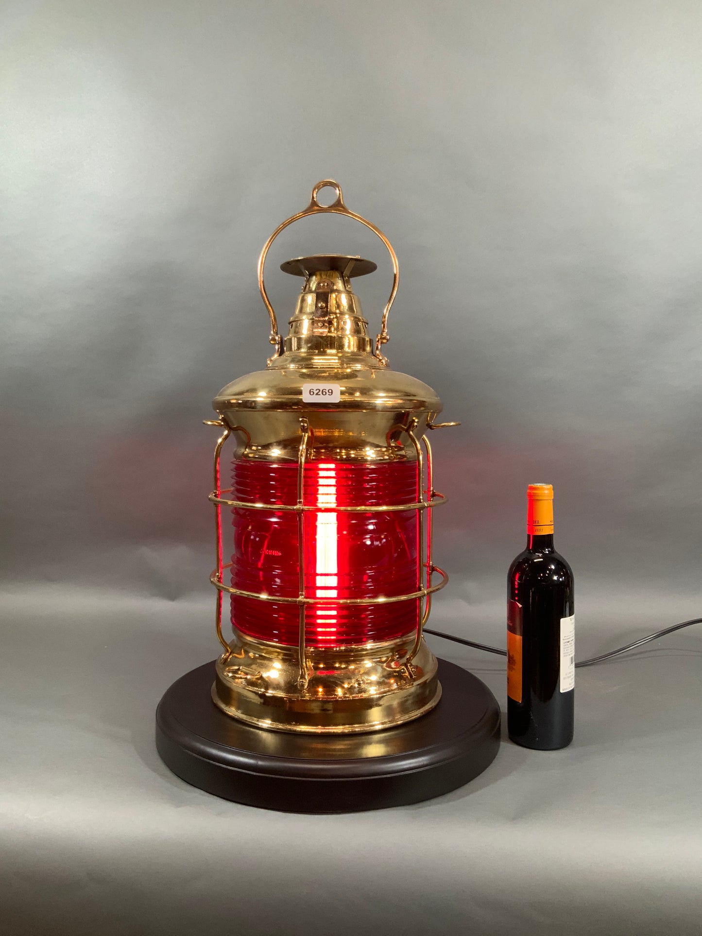 Solid Brass Ship's Lantern by F.H. Lovell Co. of Arlington, New Jersey - Lannan Gallery