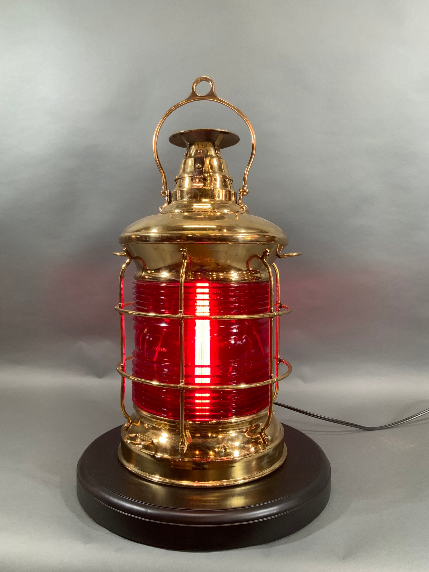 Solid Brass Ship's Lantern by F.H. Lovell Co. of Arlington, New Jersey - Lannan Gallery