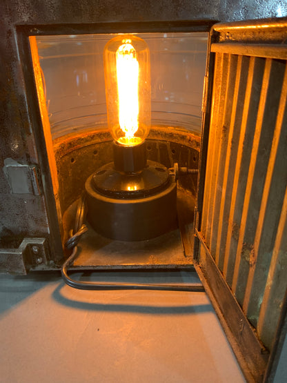 Polished Steel Ship's Masthead Lantern - Lannan Gallery