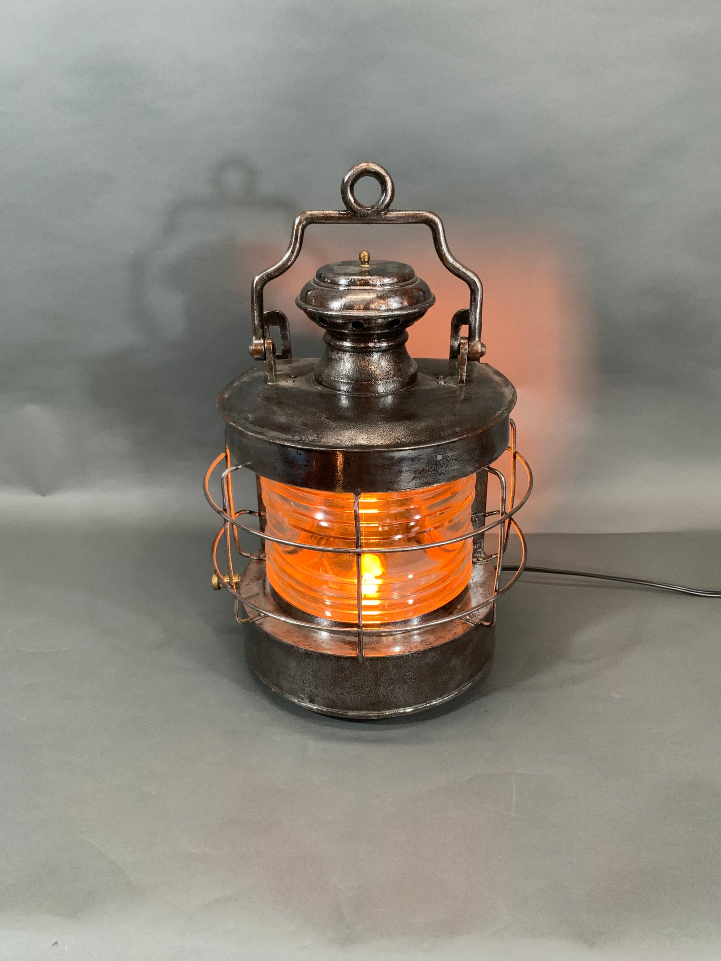 Polished Steel Ship's Masthead Lantern - Lannan Gallery