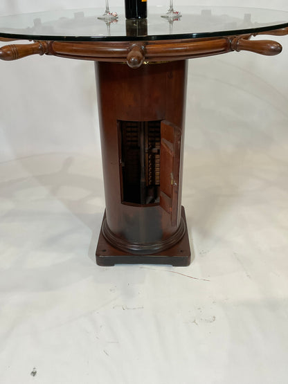 Ships Wheel Pub Table Circa 1940 - Lannan Gallery