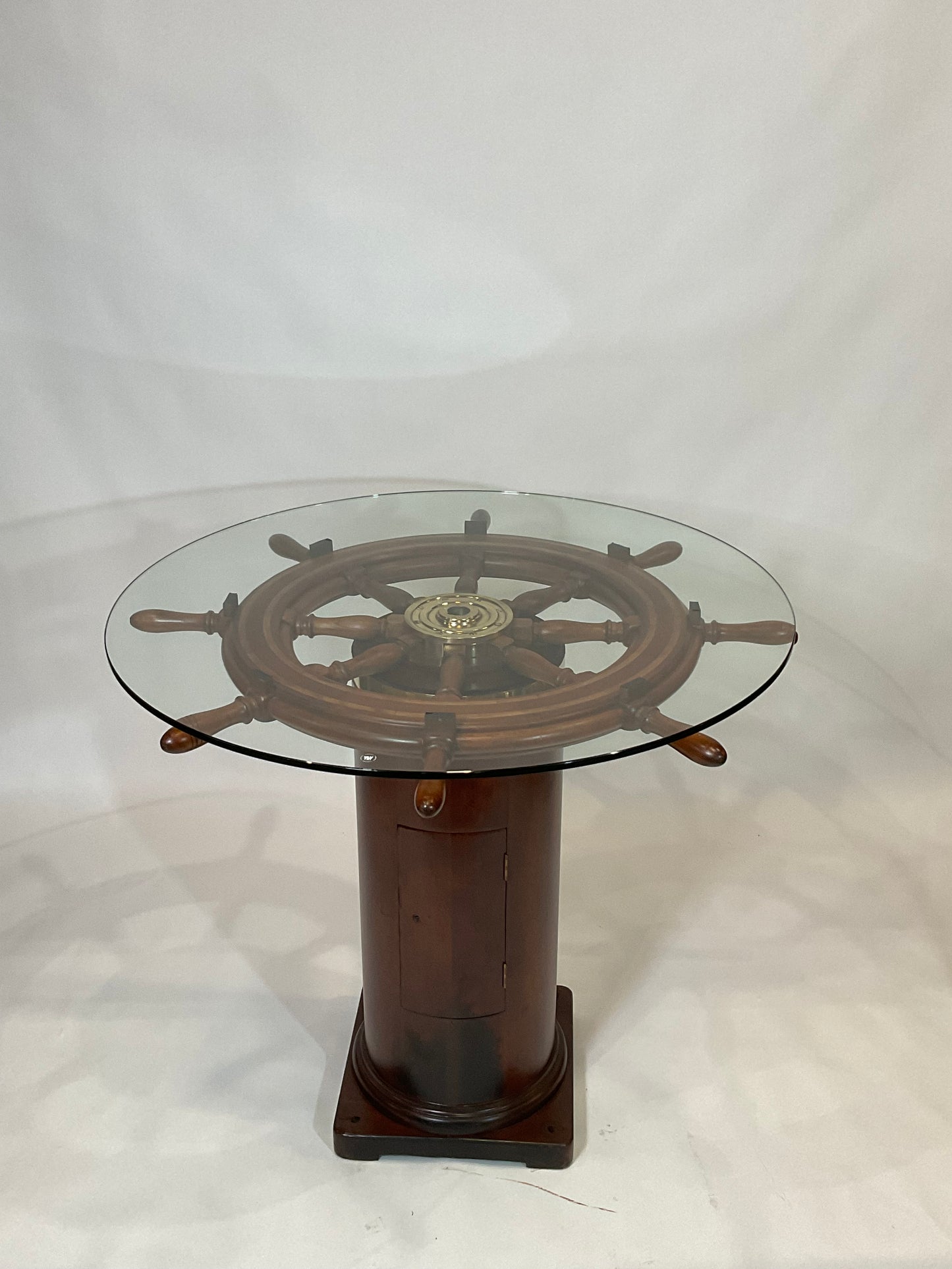 Ships Wheel Pub Table Circa 1940 - Lannan Gallery