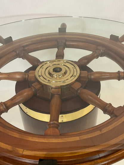 Ships Wheel Pub Table Circa 1940 - Lannan Gallery