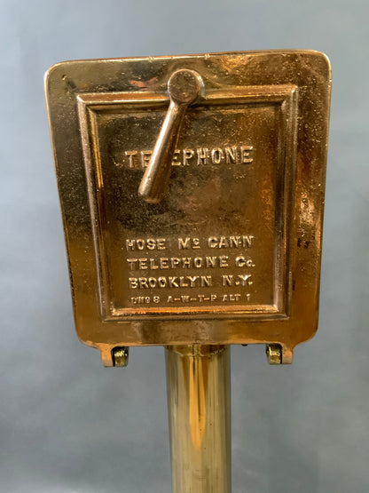 Solid Brass Ships Telephone - Lannan Gallery