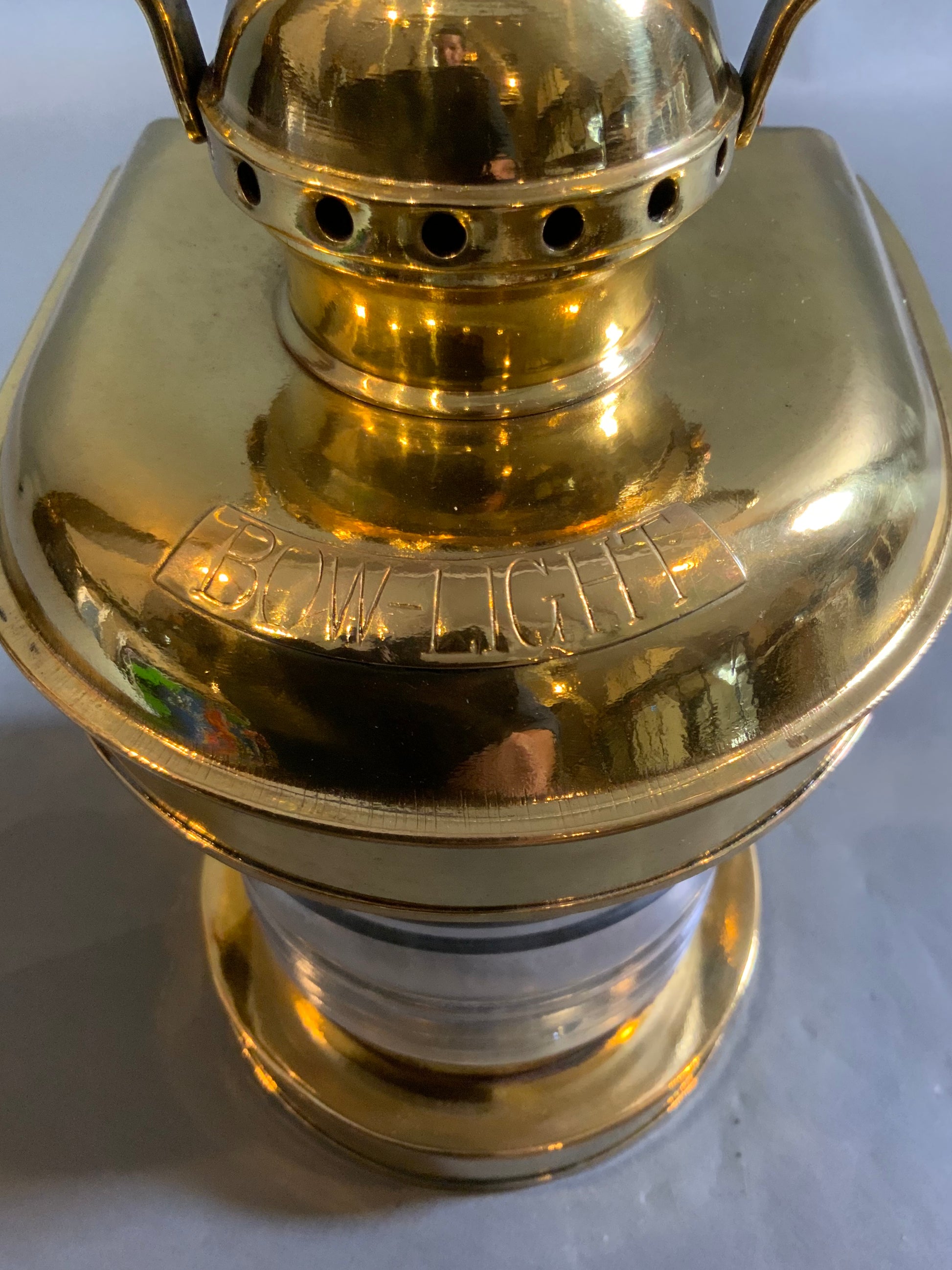 Solid Brass Bowlight Boat Lantern - Lannan Gallery