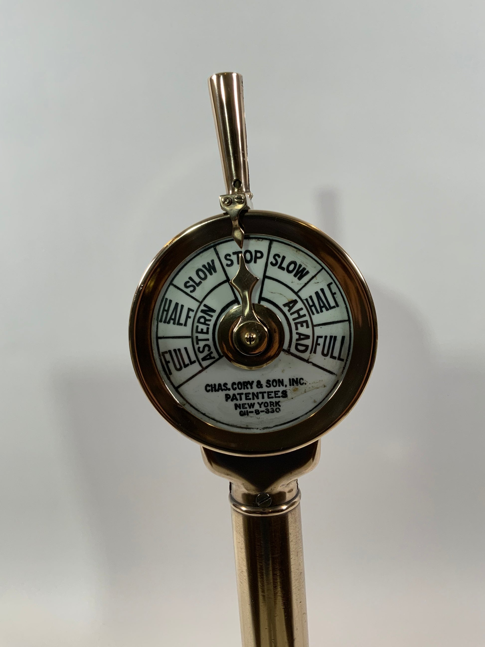 Ship's Engine Order Telegraph by Charles Cory and Son of New York - Lannan Gallery