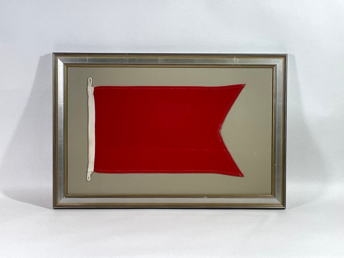 Vintage Nautical Signal Flag in Frame - Lannan Gallery