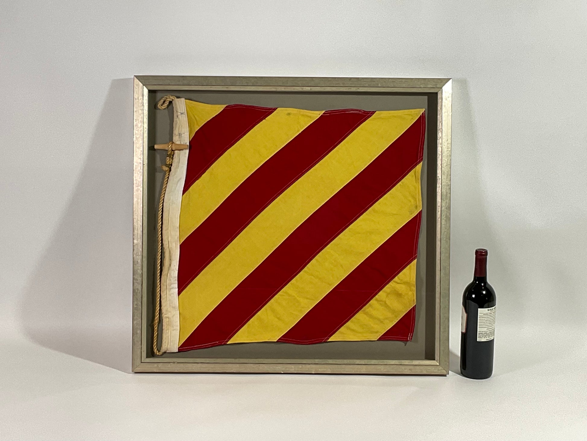 Vintage Nautical Signal Flag in Frame - Lannan Gallery