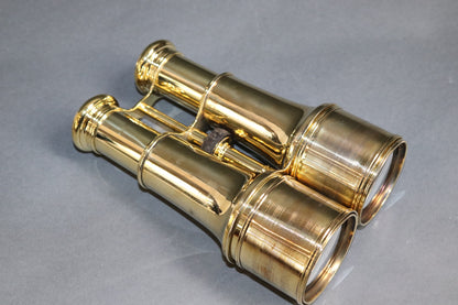 French Made brass Yachting Binoculars - Lannan Gallery
