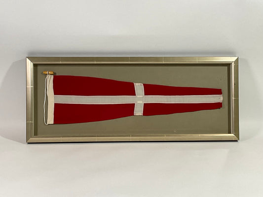 Vintage Nautical Signal Flag in Frame - Lannan Gallery