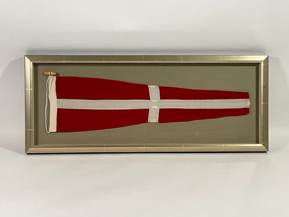 Vintage Nautical Signal Flag in Frame - Lannan Gallery