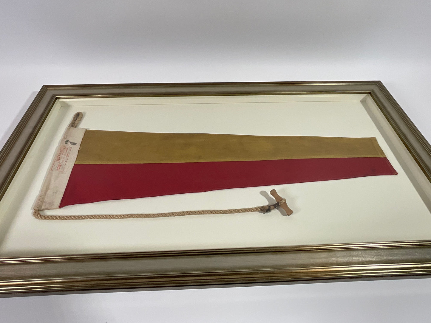 Vintage Nautical Signal Flag in Frame - Lannan Gallery