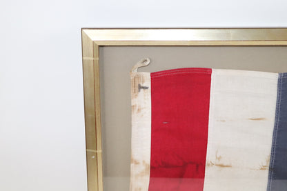 Framed Maritime Signal Flag of Letter T - Lannan Gallery