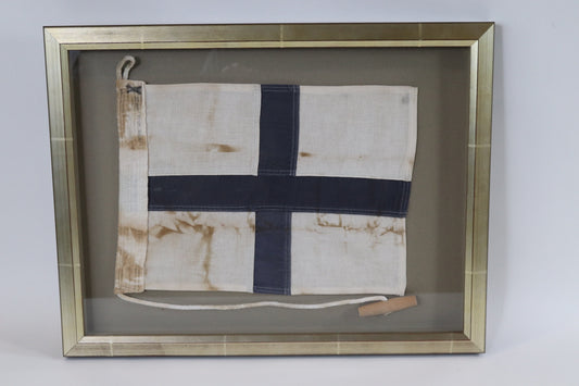 Framed Maritime Signal Flag of Letter X - Lannan Gallery