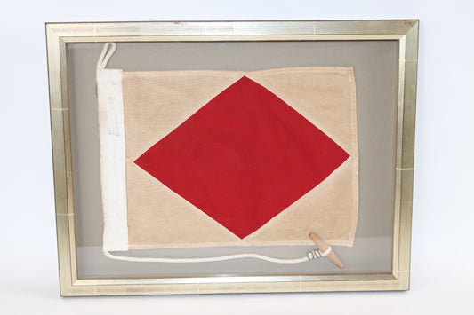 Framed Maritime Signal Flag of Letter F - Lannan Gallery