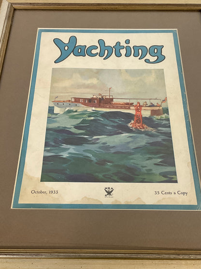 Yachting Magazine Cover in Frame - Lannan Gallery