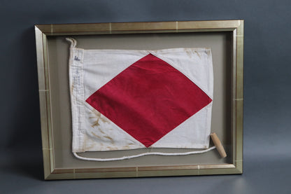 Framed Maritime Signal Flag of Letter F - Lannan Gallery