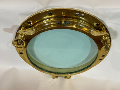Solid Brass Highly Polished Ships Porthole - Lannan Gallery