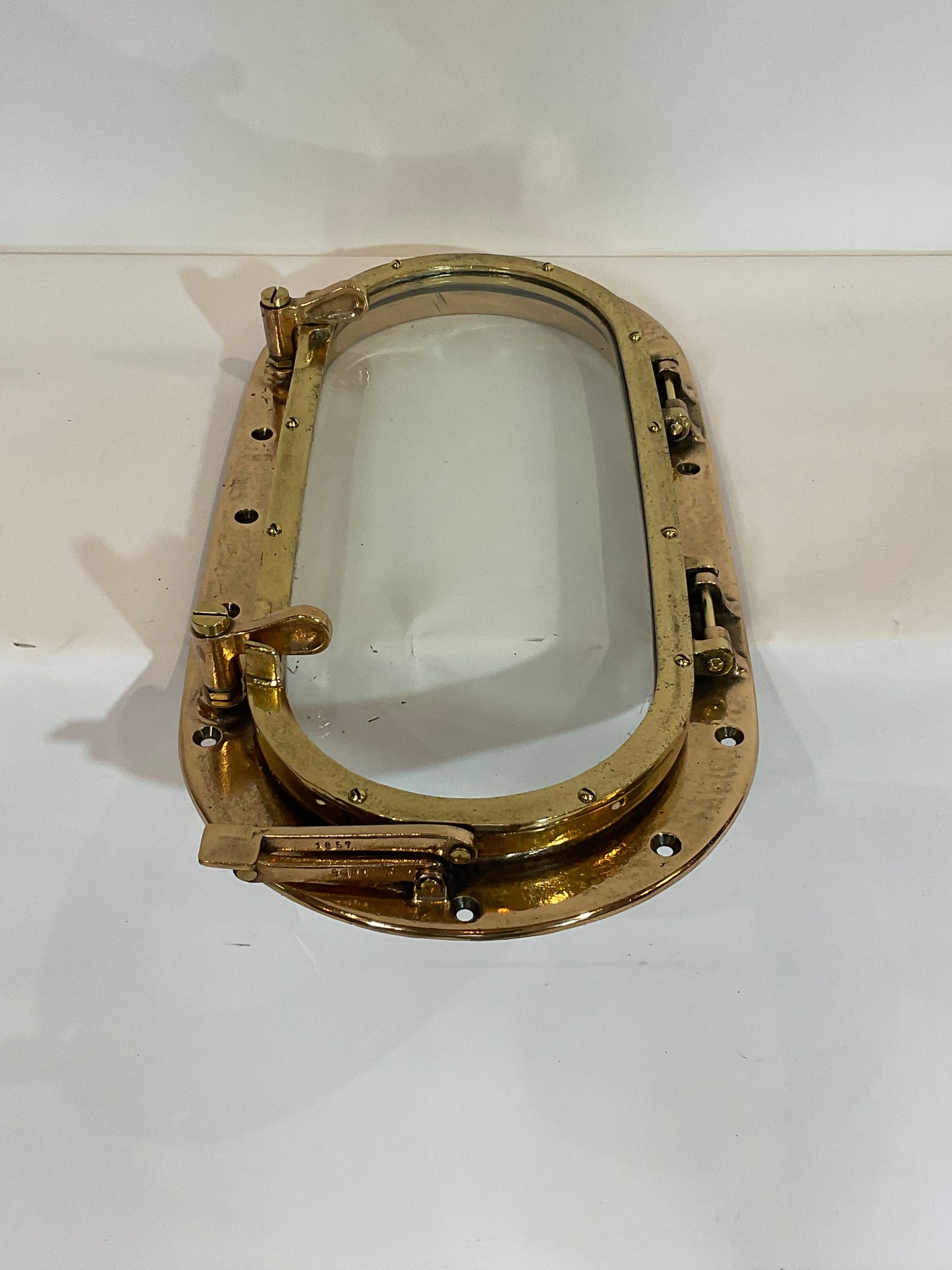 Solid Brass Porthole from a Yacht - Lannan Gallery