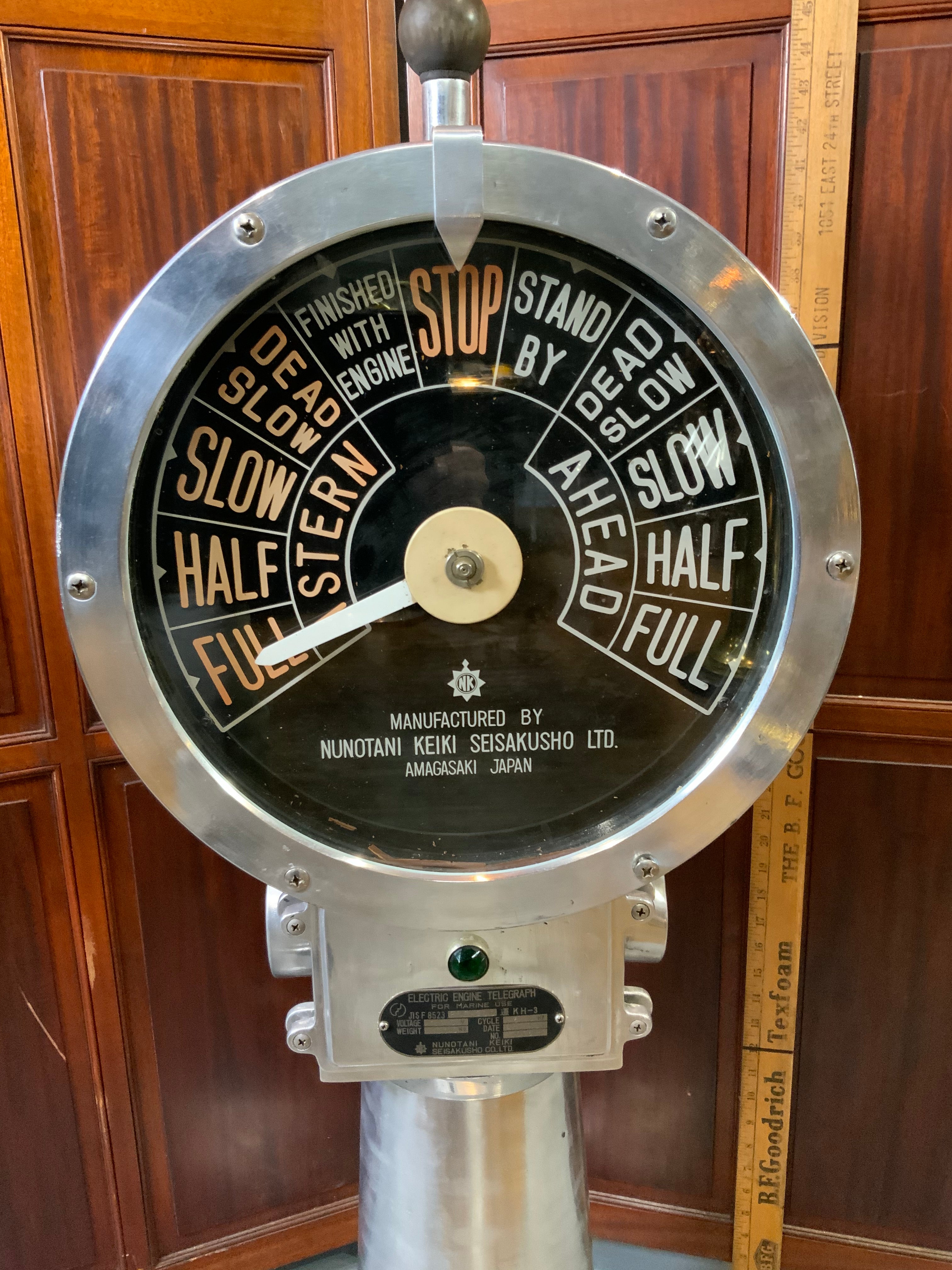 Aluminum Ships Engine Order Telegraph – Lannan Gallery