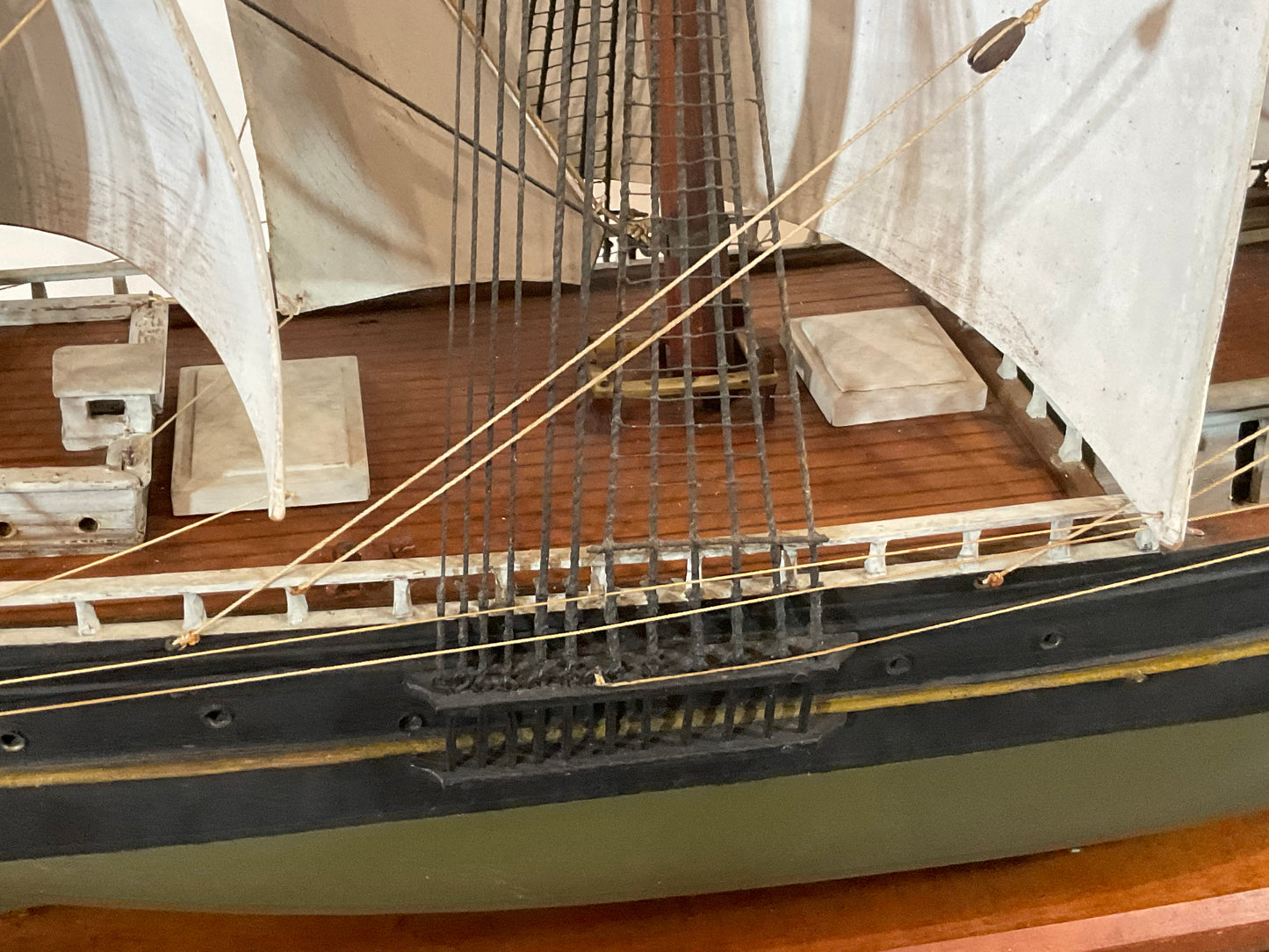 Antique Model of a Full Rigged Windjammer - Lannan Gallery