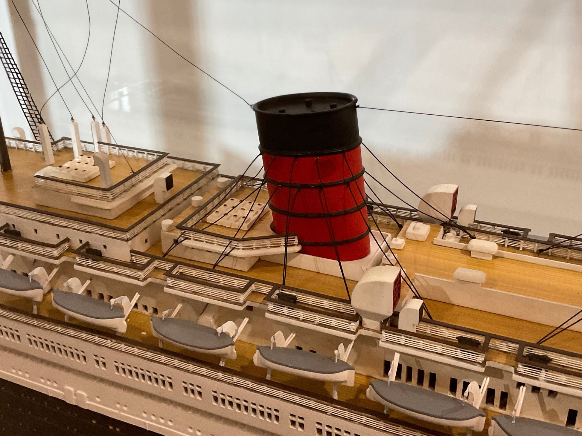Ocean Liner Queen Mary Ship Model - Lannan Gallery