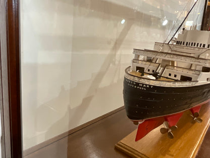 Ocean Liner Queen Mary Ship Model - Lannan Gallery