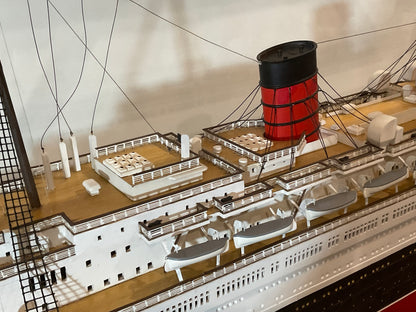 Ocean Liner Queen Mary Ship Model - Lannan Gallery