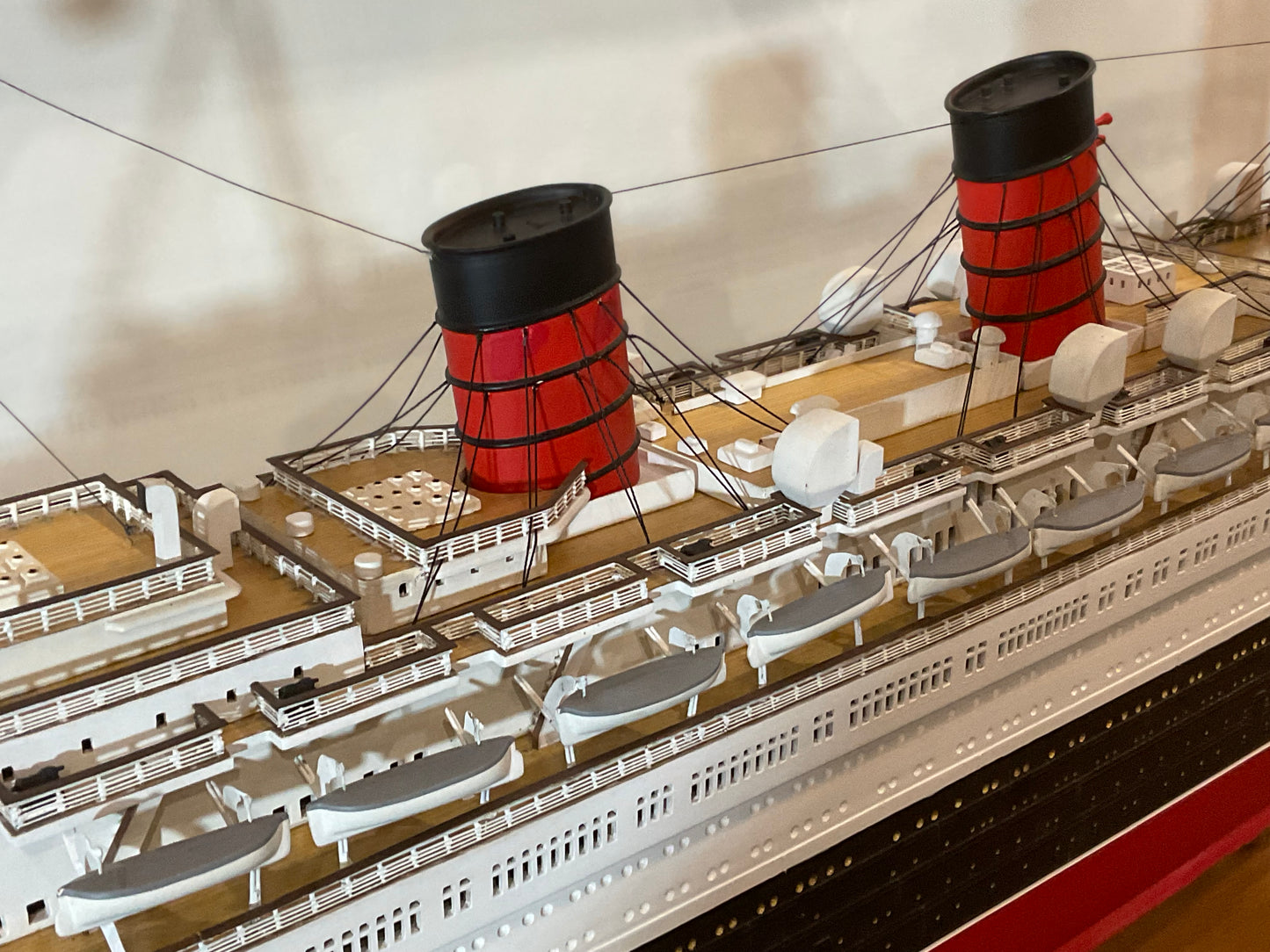 Ocean Liner Queen Mary Ship Model - Lannan Gallery