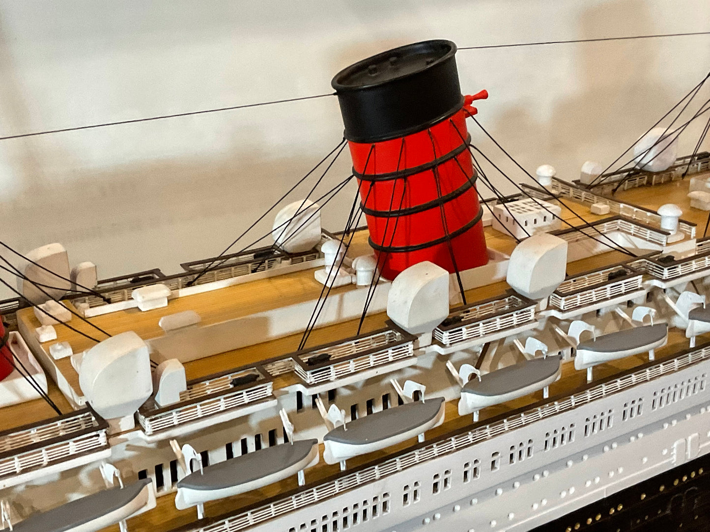 Ocean Liner Queen Mary Ship Model - Lannan Gallery