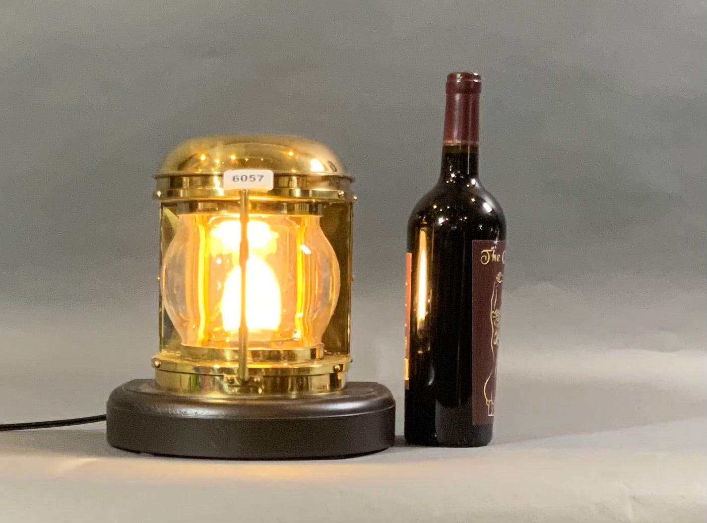 Solid Brass Ships Bow Lantern of Rare Design - Lannan Gallery