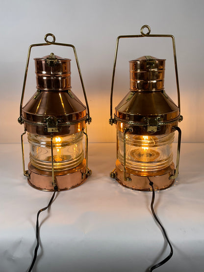Two Copper and Brass Ship’s Lanterns - Lannan Gallery