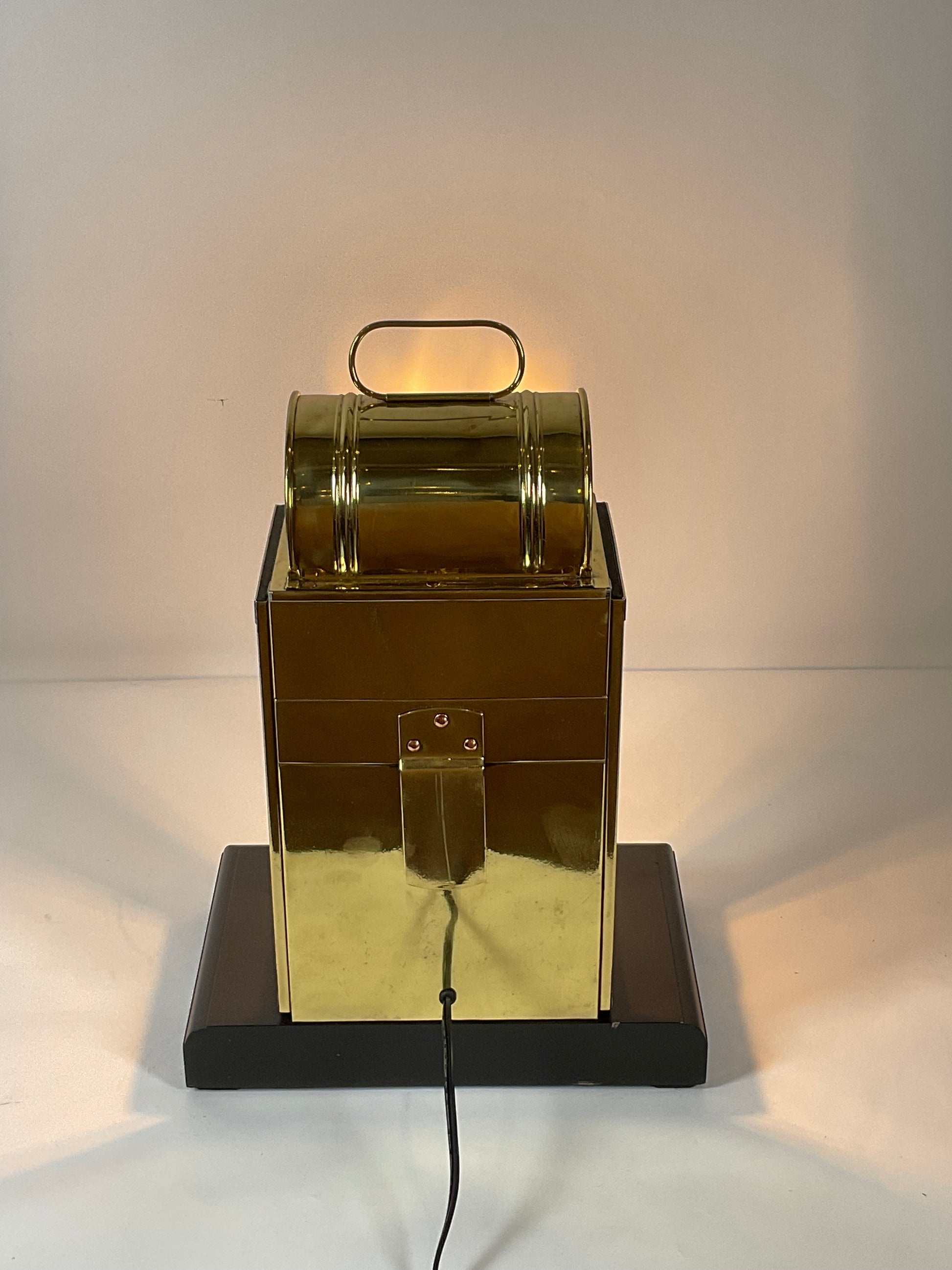 Antique Brass Ship’s Cabin Lantern by Porter - Lannan Gallery