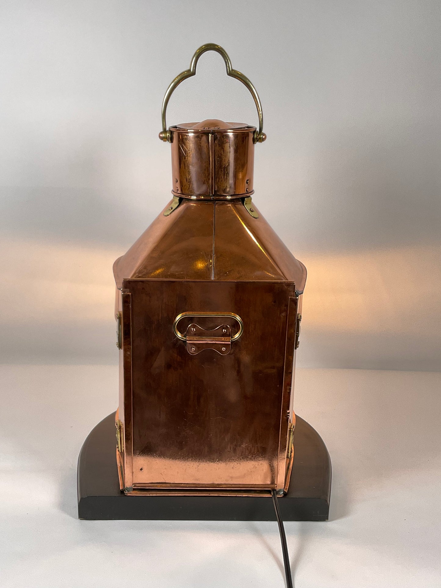 Massive Copper and Brass Ship’s Lantern - Lannan Gallery