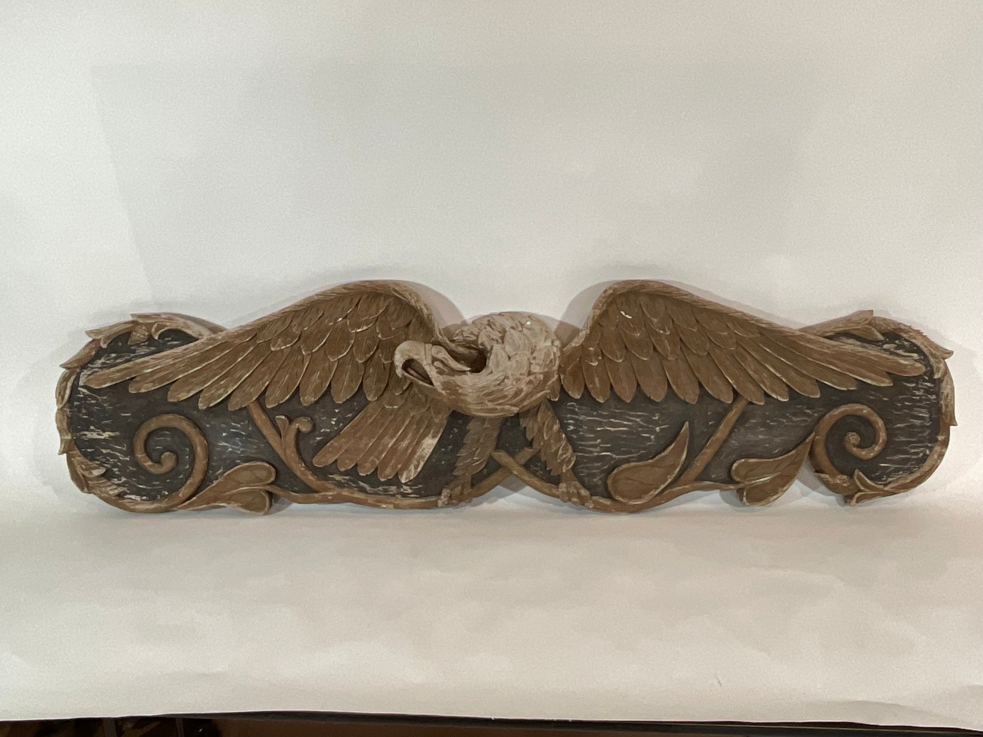 Six Foot Carved Eagle Stern Board - Lannan Gallery